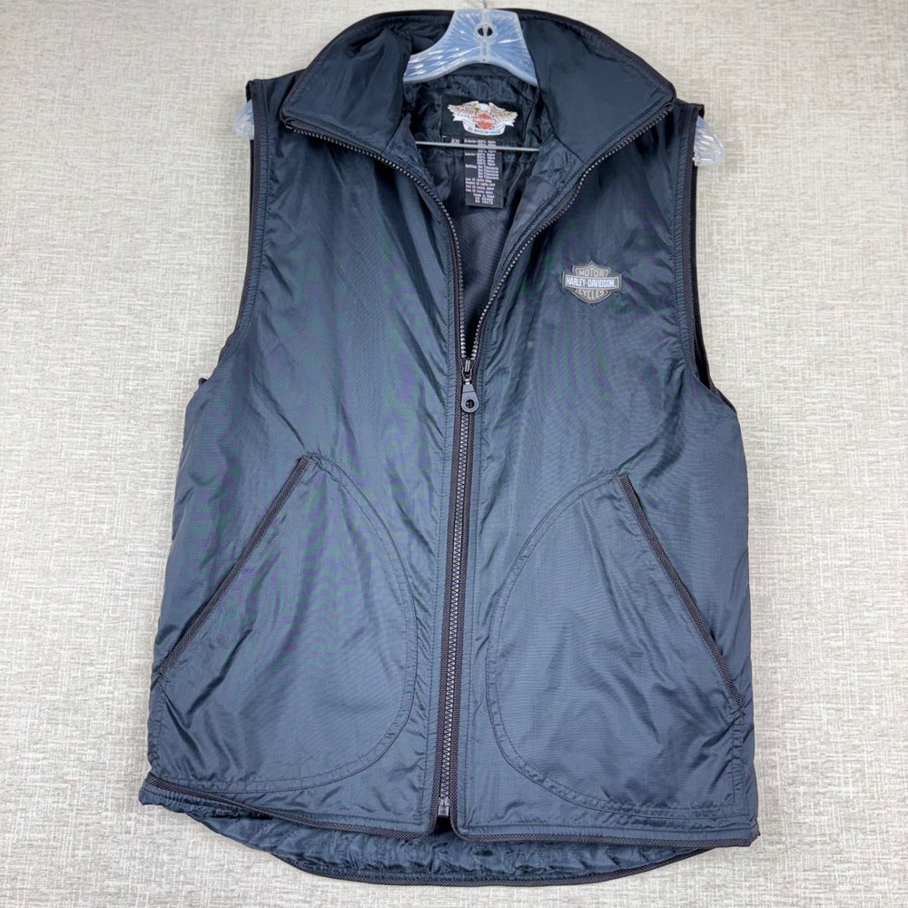 Harley-Davidson Heated Vest Womens XS Black Ripstop 3M Thinsulate 12V‎ Liner